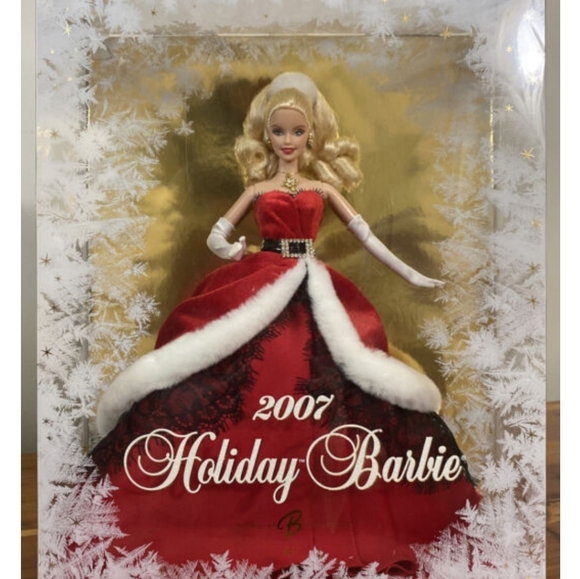 2001 & 2007 Barbie Holiday Celebration Special Edition Dolls Both are New in Box - Picture 5 of 10